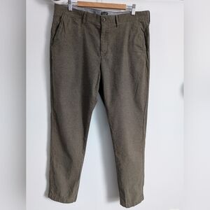 J. Crew Men's Re-Imagined 770 Straight Stretch Brushed Khaki Pants 36/34